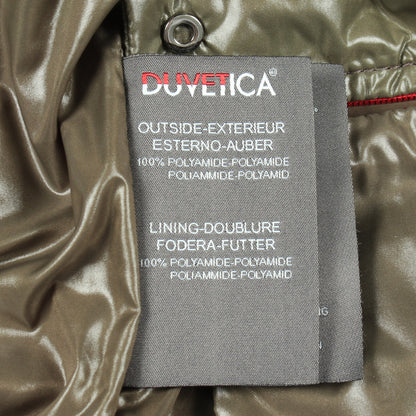 フード付き ダウンベスト ナイロン カーキグリーン デュベティカ アウター DUVETICA