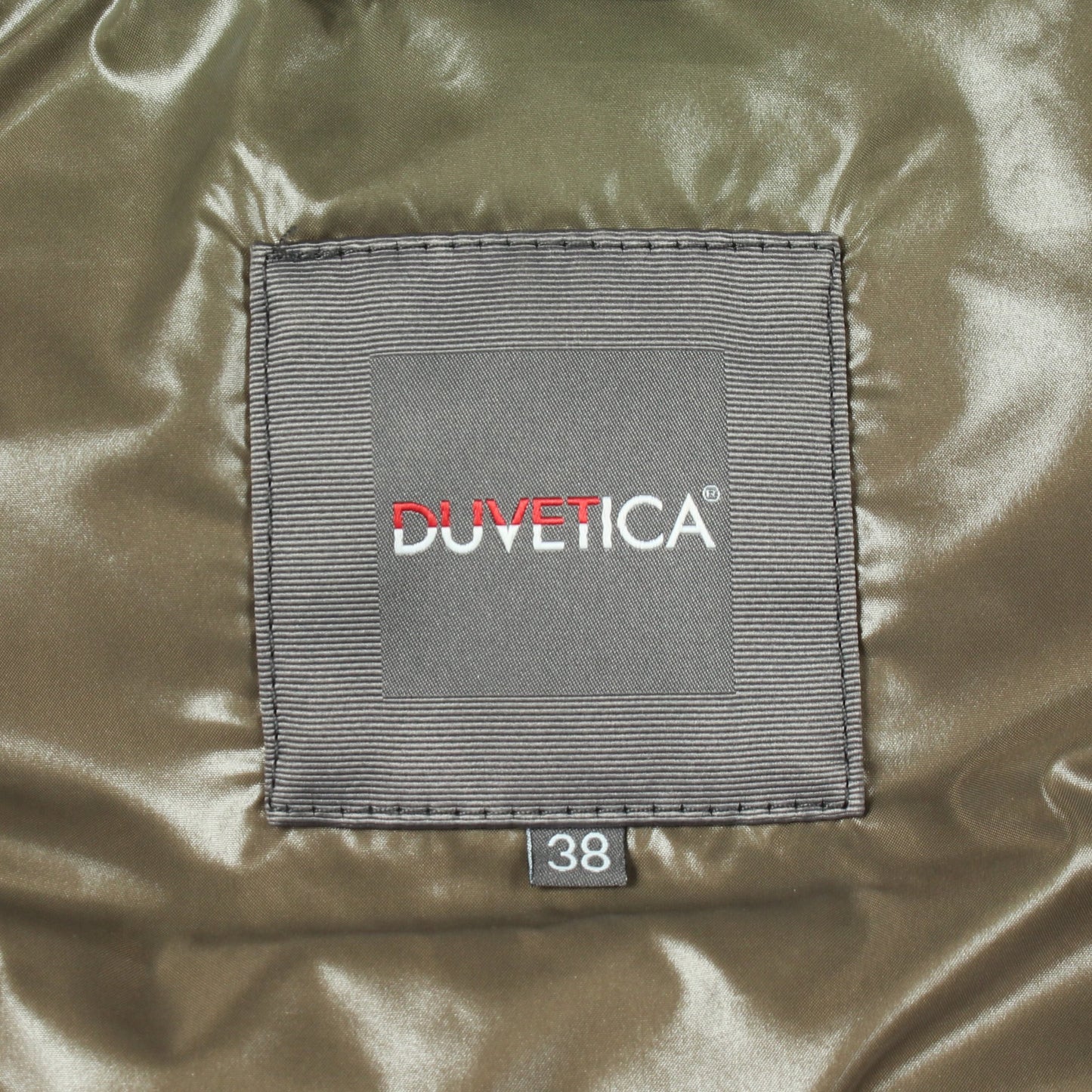 フード付き ダウンベスト ナイロン カーキグリーン デュベティカ アウター DUVETICA