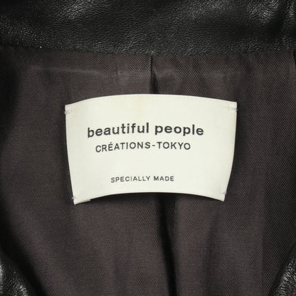 キッズ ライダースジャケット レザー ブラック ビューティフルピープル アウター beautiful people