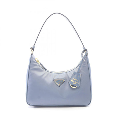 Re-Edition 2005 Re-Nylon ミニバッグ ハンドバッグ ナイロン サフィアーノレザー ブルーグレー プラダ バッグ PRADA