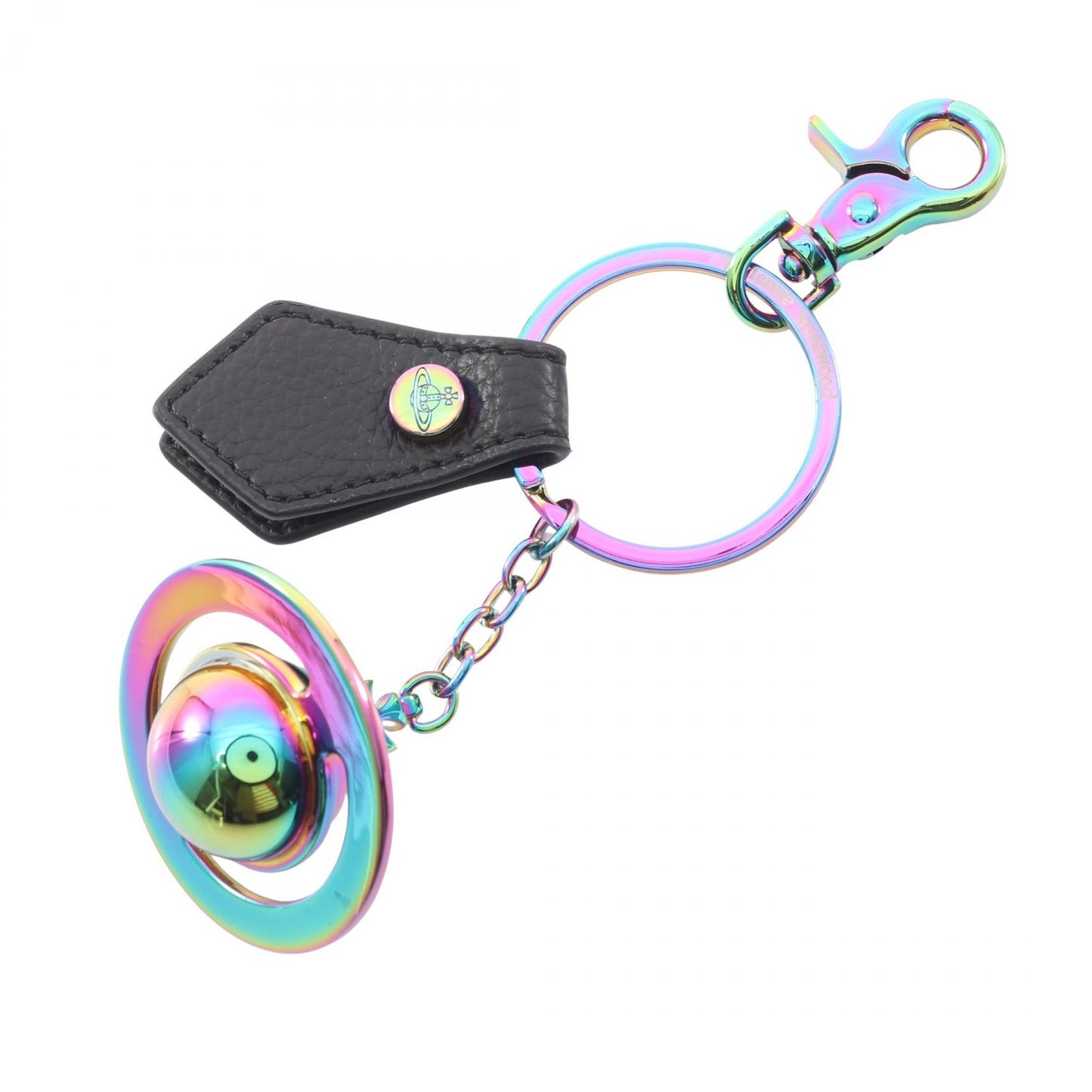 3D ORB IRIDESCENT オーブ キーホルダー バッグチャーム レザー ブラック マルチカラー ヴィヴィアンウエストウッド 財布・小物 Vivienne Westwood