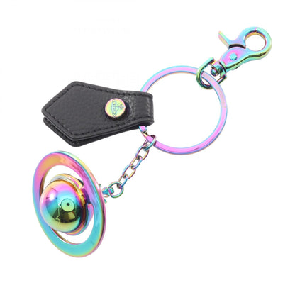 3D ORB IRIDESCENT オーブ キーホルダー バッグチャーム レザー ブラック マルチカラー ヴィヴィアンウエストウッド 財布・小物 Vivienne Westwood