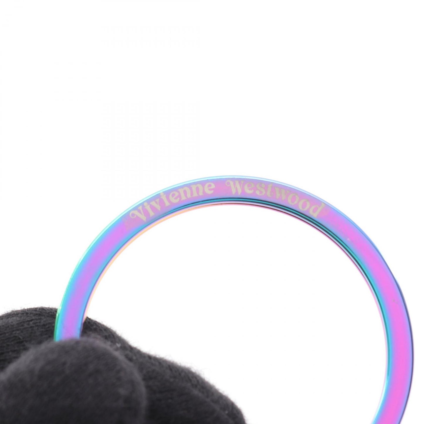 3D ORB IRIDESCENT オーブ キーホルダー バッグチャーム レザー ブラック マルチカラー ヴィヴィアンウエストウッド 財布・小物 Vivienne Westwood