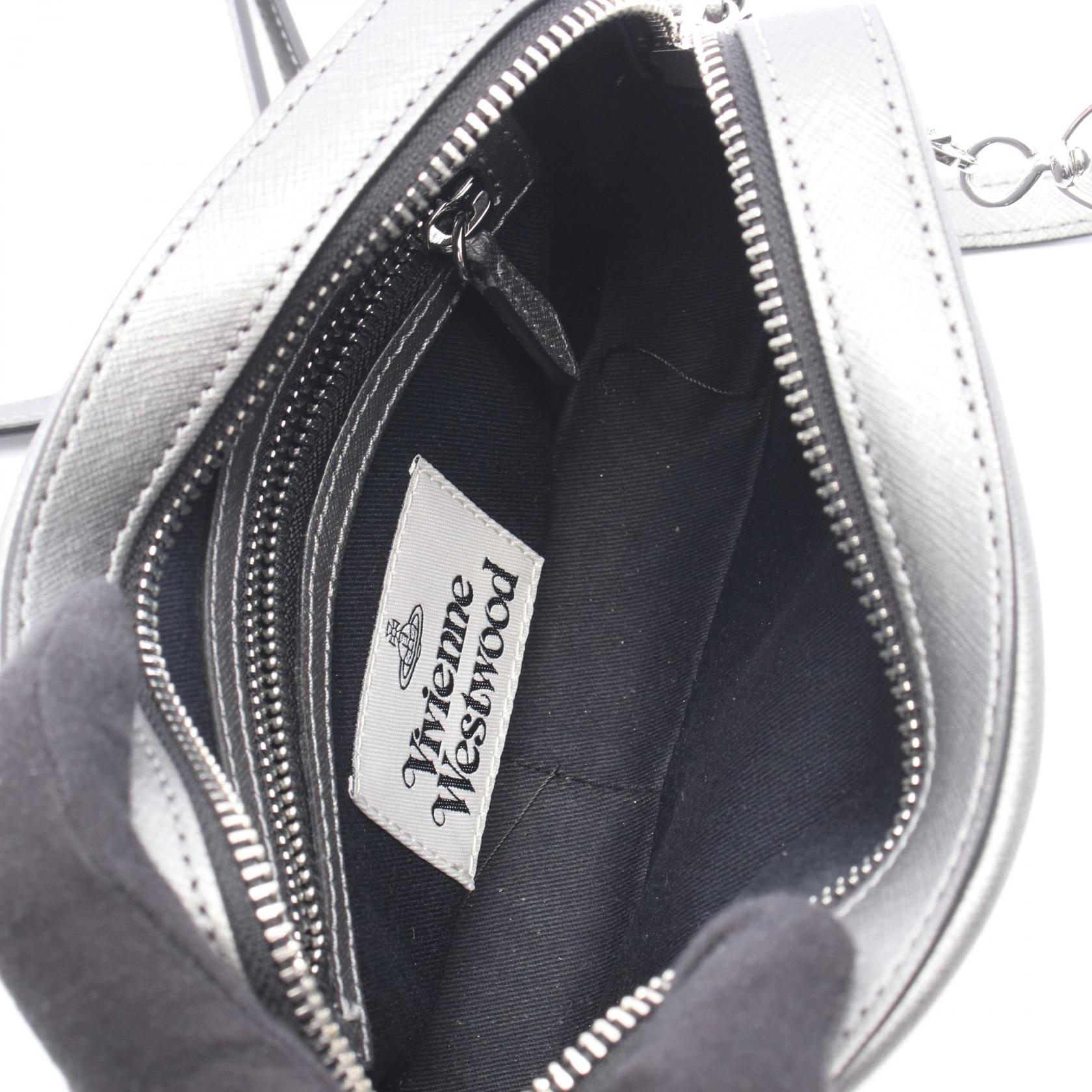 CAMERA BAG ショルダーバッグ レザー グレー ヴィヴィアンウエストウッド バッグ Vivienne Westwood