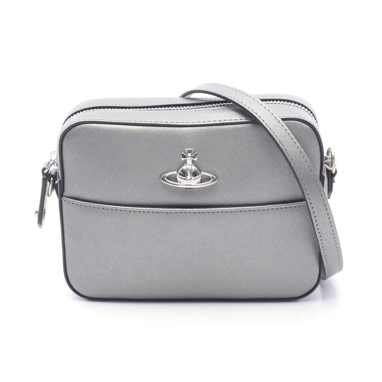 CAMERA BAG ショルダーバッグ レザー グレー ヴィヴィアンウエストウッド バッグ Vivienne Westwood