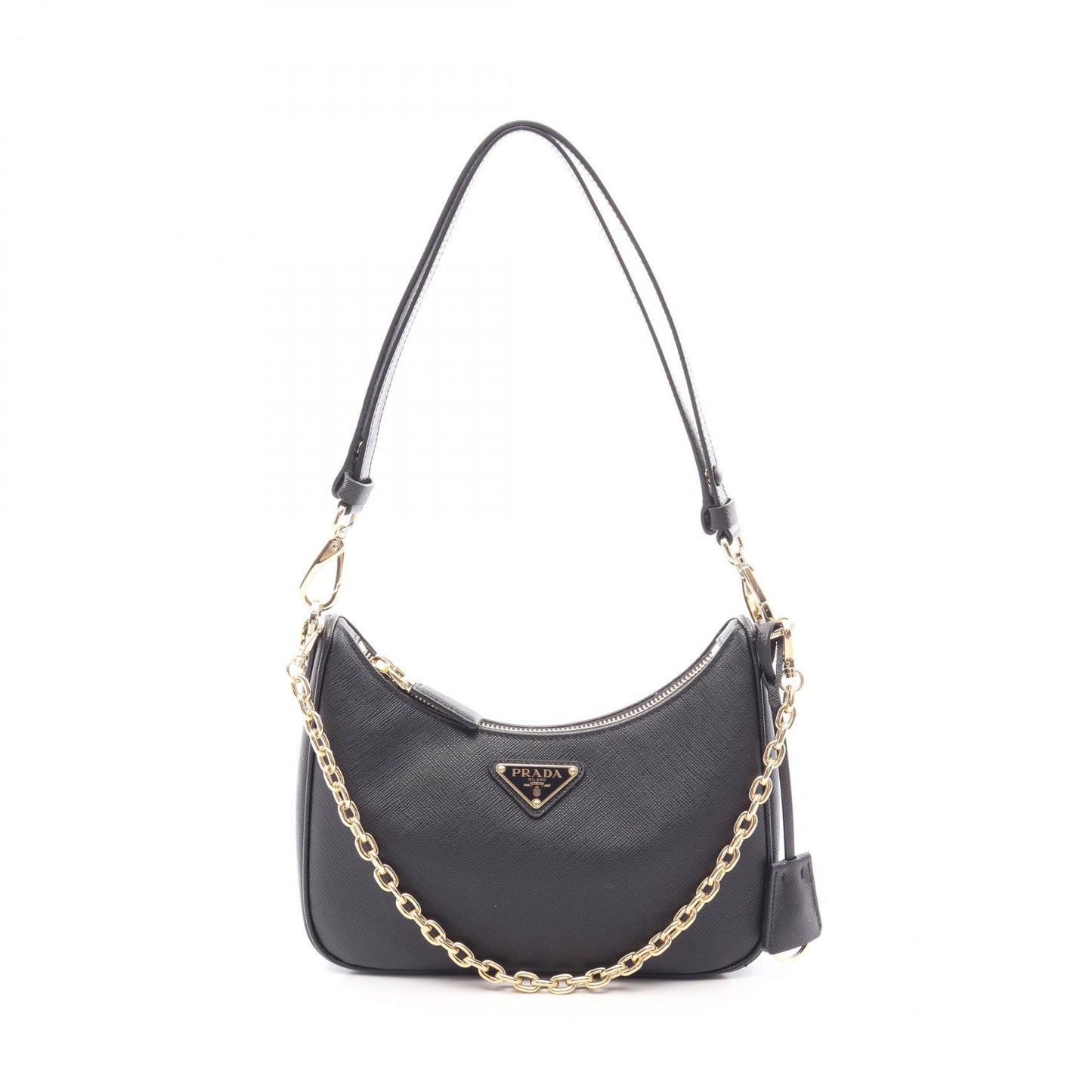 SAFFIANO LUX 2WAY ショルダーバッグ サフィアーノレザー ブラック プラダ バッグ PRADA