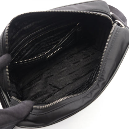 RE-NYLON TESSUTO+SAFFIANO ショルダーバッグ ナイロン サフィアーノレザー ブラック プラダ バッグ PRADA