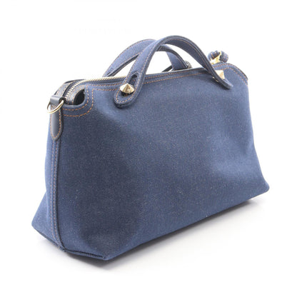 BY THE WAY SOFT MEDIUM バイザウェイ ソフト ミディアム リバーシブル 2WAY ハンドバッグ デニム レザー ブルー フェンディ バッグ FENDI