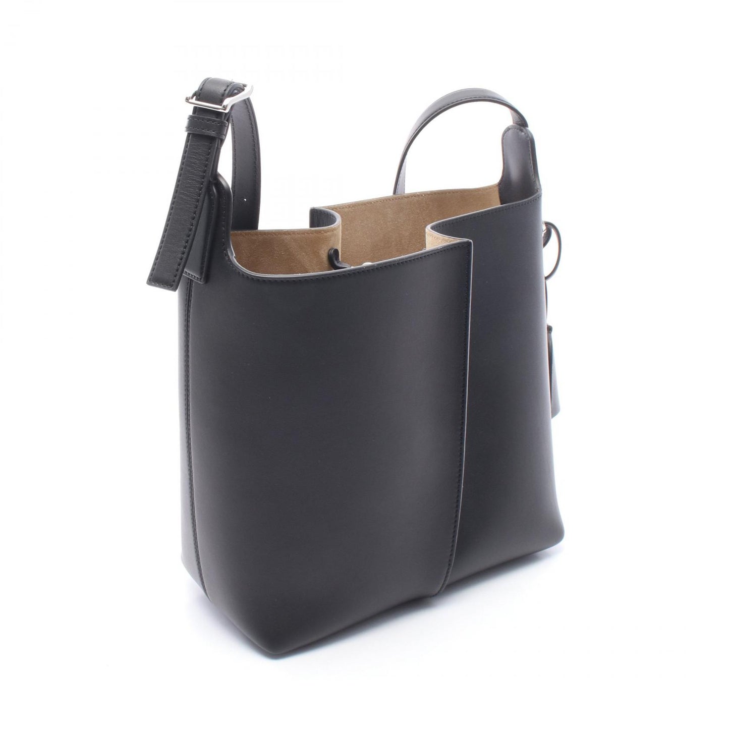 ビルバオ バケットバッグ ミディアム ショルダーバッグ レザー ブラック ロエベ バッグ LOEWE