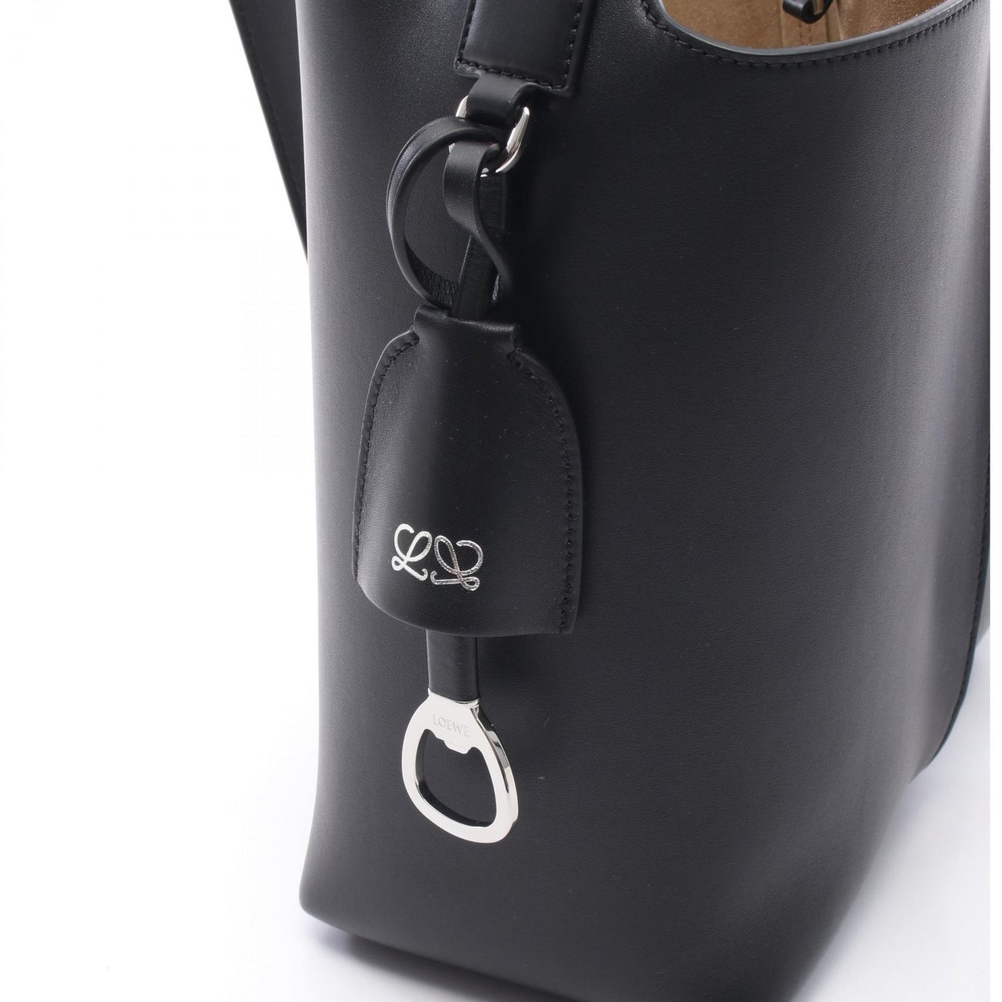 ビルバオ バケットバッグ ミディアム ショルダーバッグ レザー ブラック ロエベ バッグ LOEWE