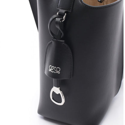 ビルバオ バケットバッグ ミディアム ショルダーバッグ レザー ブラック ロエベ バッグ LOEWE
