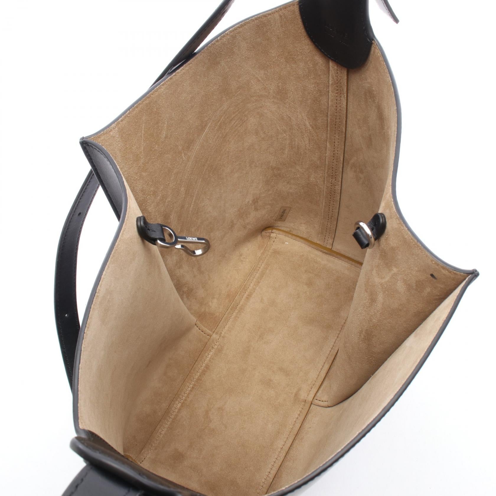 ビルバオ バケットバッグ ミディアム ショルダーバッグ レザー ブラック ロエベ バッグ LOEWE