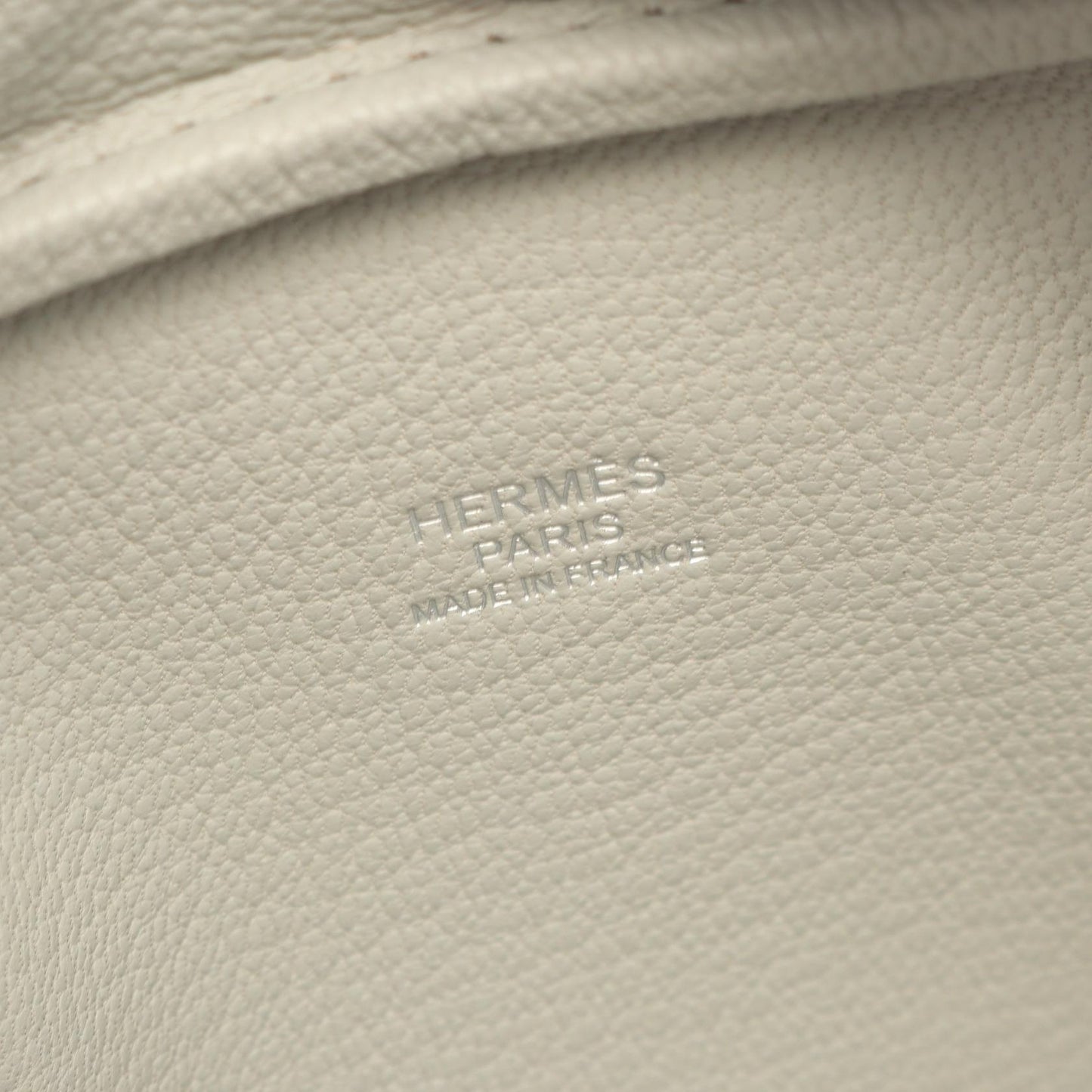 ミニプリュム20 ハンドバッグ シェーブル ライトグレー シルバー金具 K刻印 エルメス バッグ HERMES