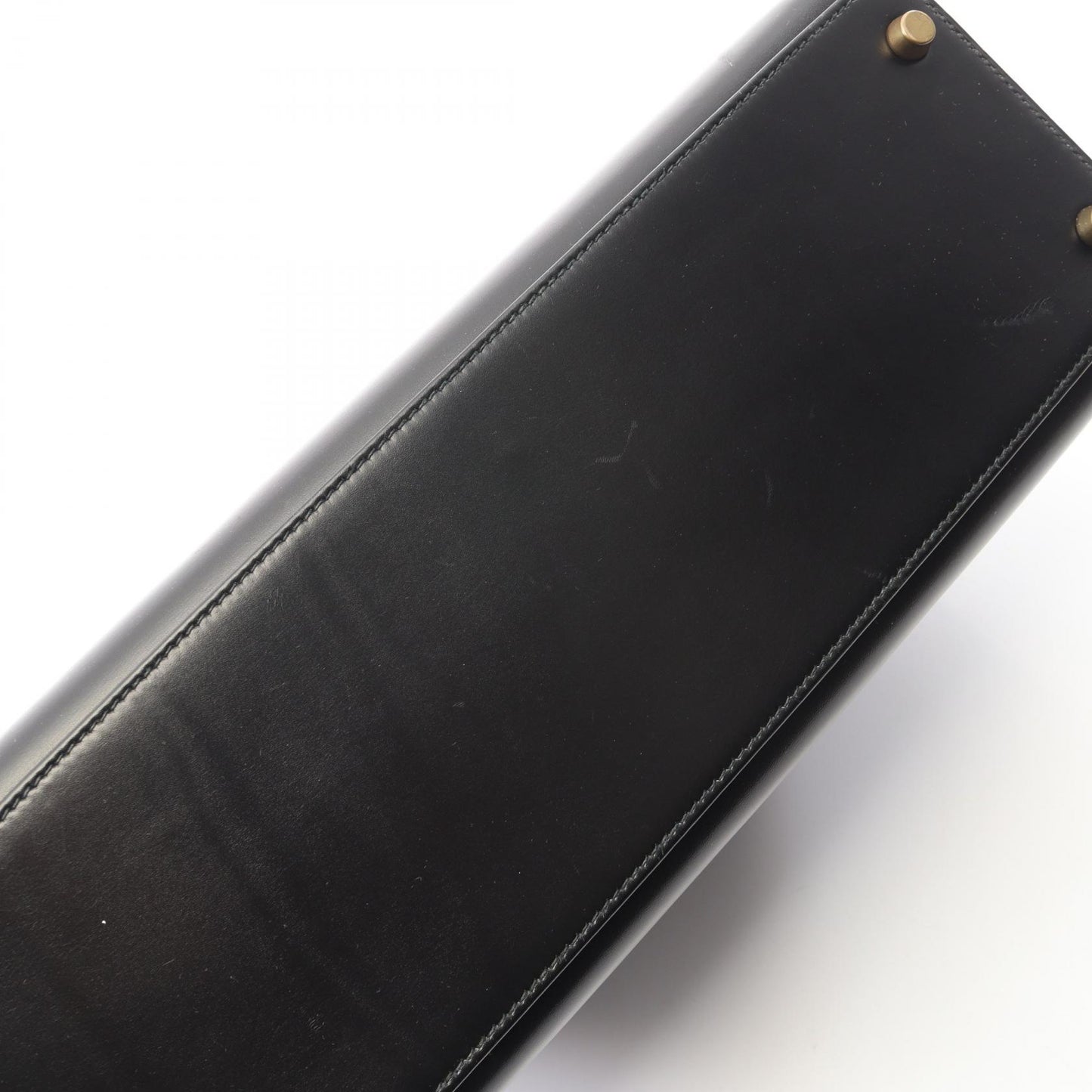 ケリー32 外縫い 2WAY ハンドバッグ ボックスカーフ ブラック ゴールド金具 ○U刻印 エルメス バッグ HERMES