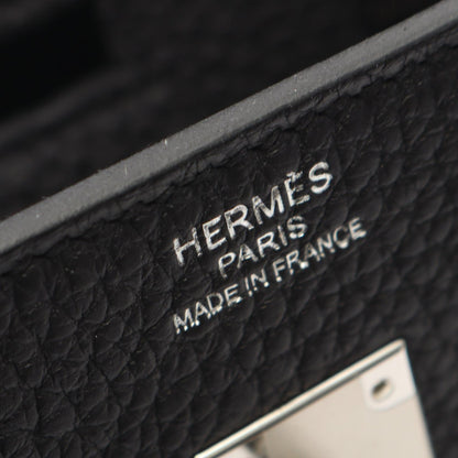 バーキン25 ハンドバッグ トゴ ブラック シルバー金具 K刻印 エルメス バッグ HERMES