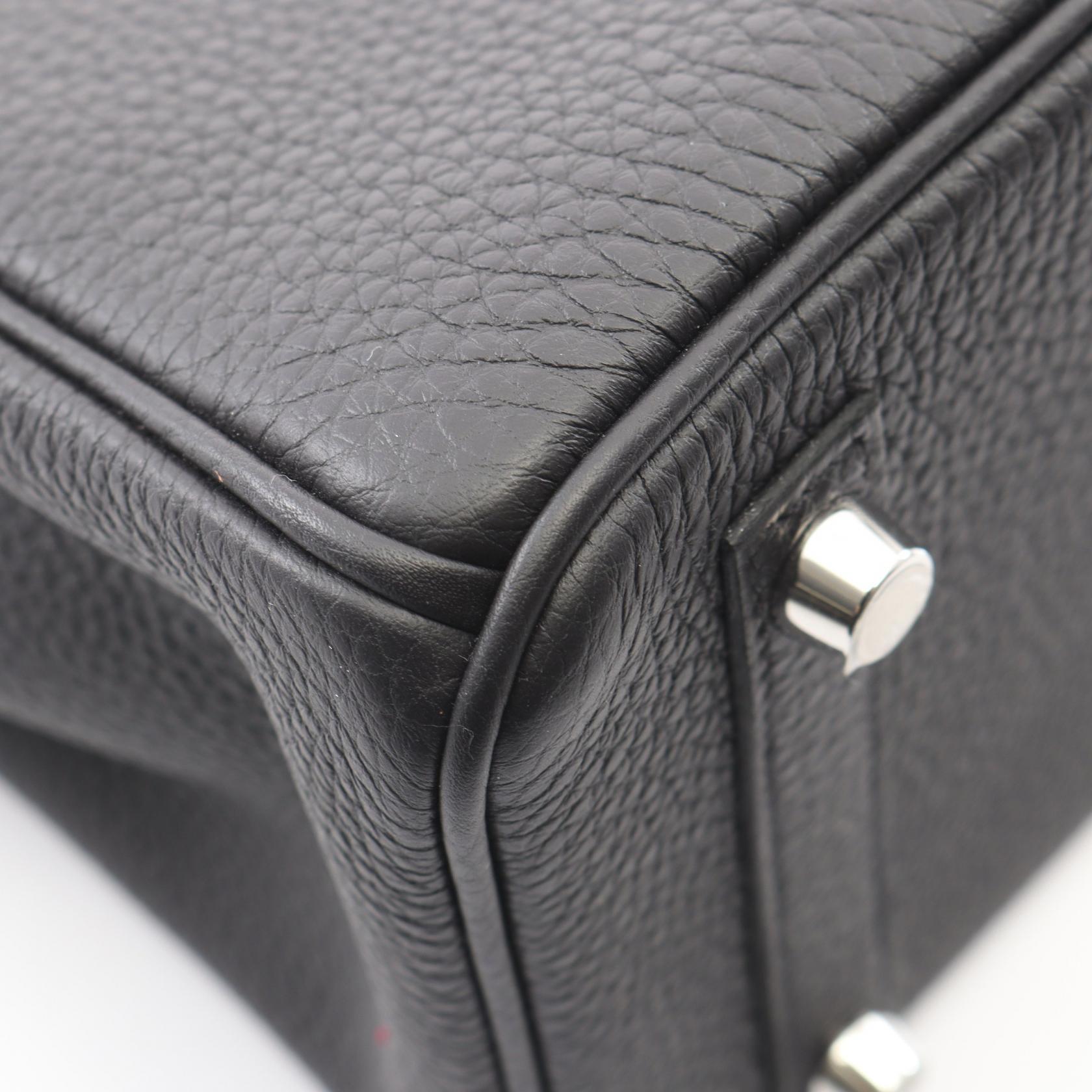 バーキン25 ハンドバッグ トゴ ブラック シルバー金具 K刻印 エルメス バッグ HERMES