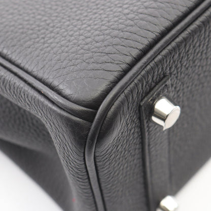 バーキン25 ハンドバッグ トゴ ブラック シルバー金具 K刻印 エルメス バッグ HERMES