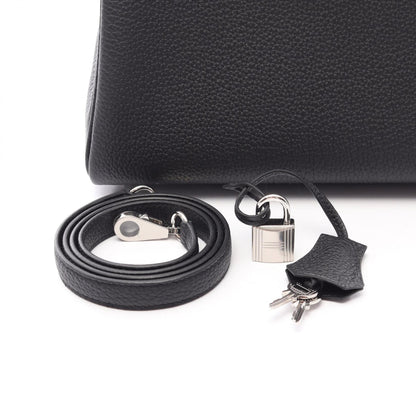 ケリー25 内縫い 2WAY ハンドバッグ トゴ ブラック シルバー金具 K刻印 エルメス バッグ HERMES