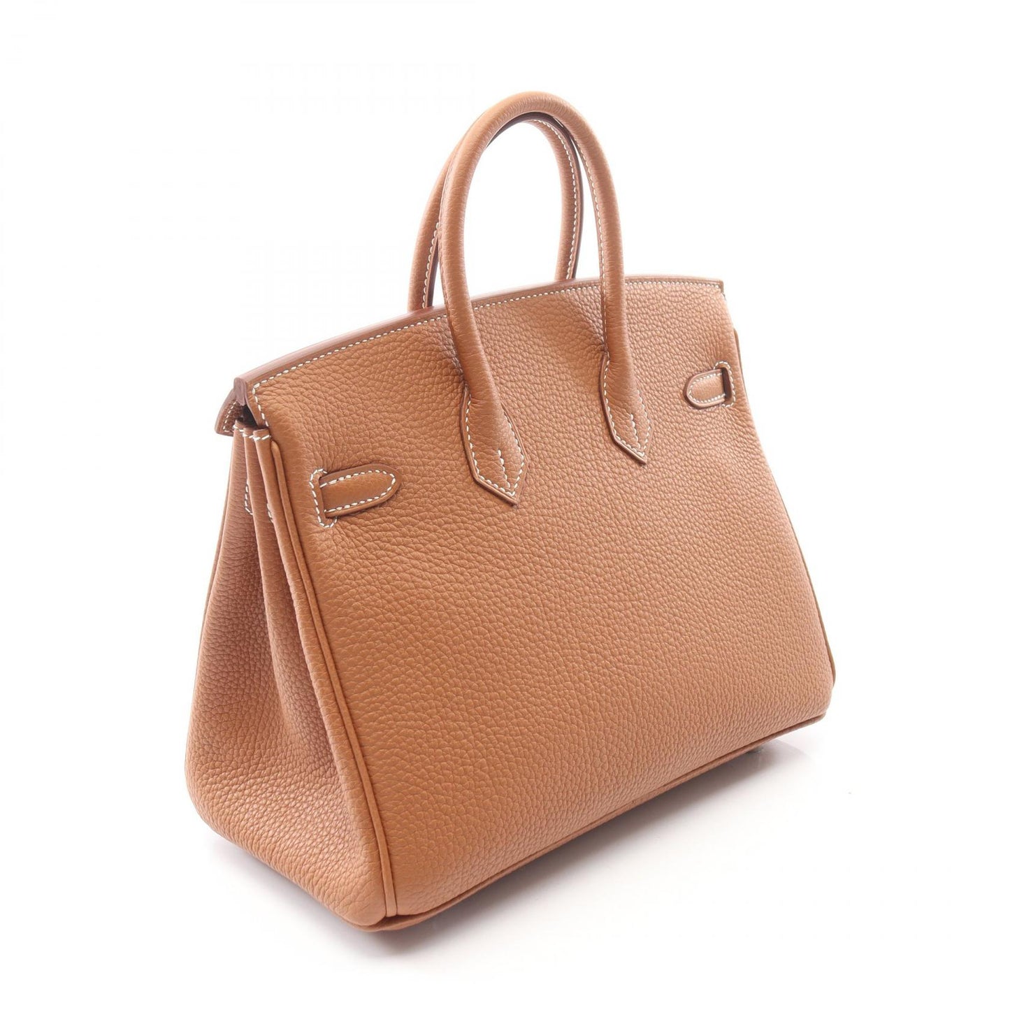 バーキン25 ゴールド ハンドバッグ トゴ ブラウン シルバー金具 G刻印 エルメス バッグ HERMES