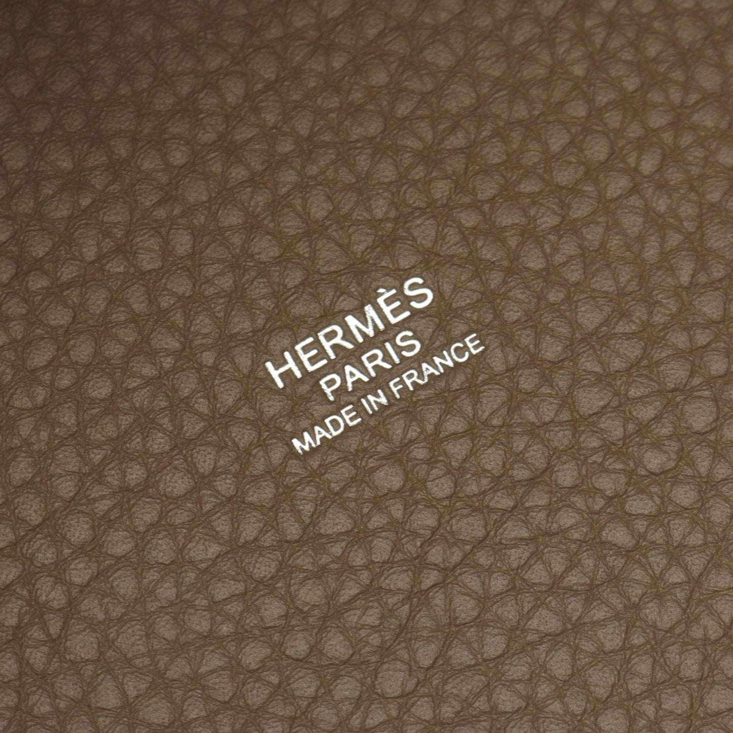 ピコタンロックPM エトゥープ ハンドバッグ トリヨンクレマンス グレーブラウン シルバー金具 G刻印 エルメス バッグ HERMES