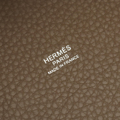 ピコタンロックPM エトゥープ ハンドバッグ トリヨンクレマンス グレーブラウン シルバー金具 G刻印 エルメス バッグ HERMES
