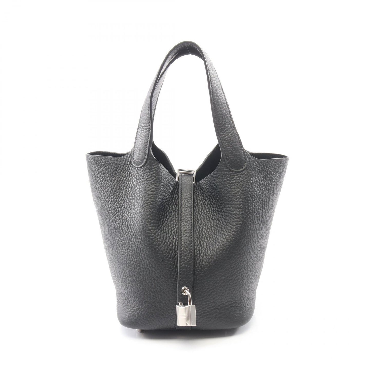 ピコタンロックPM ハンドバッグ トリヨンクレマンス ブラック シルバー金具 K刻印 エルメス バッグ HERMES