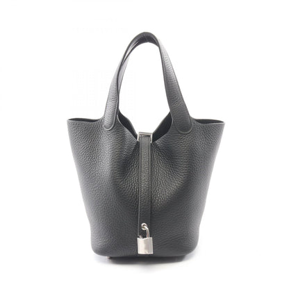 ピコタンロックPM ハンドバッグ トリヨンクレマンス ブラック シルバー金具 K刻印 エルメス バッグ HERMES