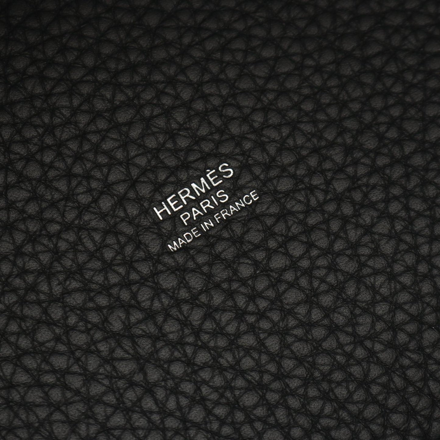 ピコタンロックPM ハンドバッグ トリヨンクレマンス ブラック シルバー金具 K刻印 エルメス バッグ HERMES