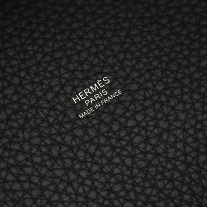ピコタンロックPM ハンドバッグ トリヨンクレマンス ブラック シルバー金具 K刻印 エルメス バッグ HERMES