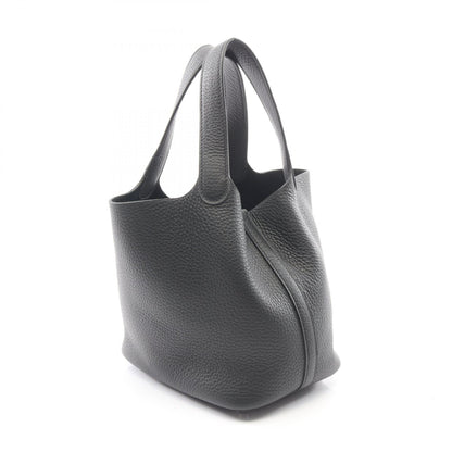 ピコタンロックPM ハンドバッグ トリヨンクレマンス ブラック シルバー金具 K刻印 エルメス バッグ HERMES