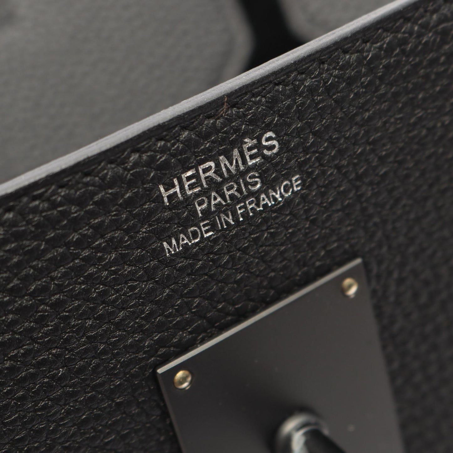 オータクロア40 ソーブラック ブラック金具 ハンドバッグ トゴ ブラック K刻印 エルメス バッグ HERMES