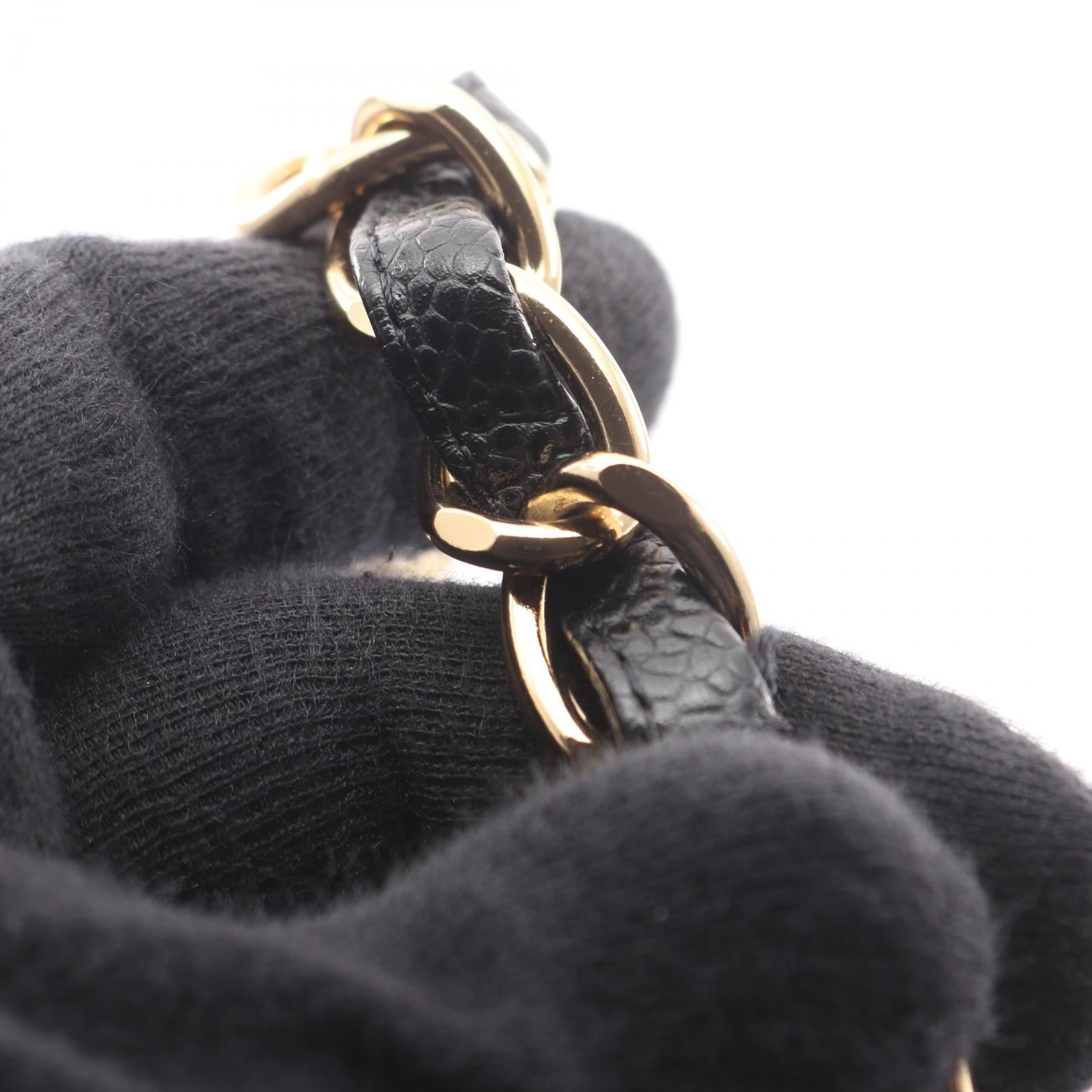 マトラッセ PST チェーンショルダーバッグ チェーントートバッグ キャビアスキン ブラック ゴールド金具 シャネル バッグ CHANEL