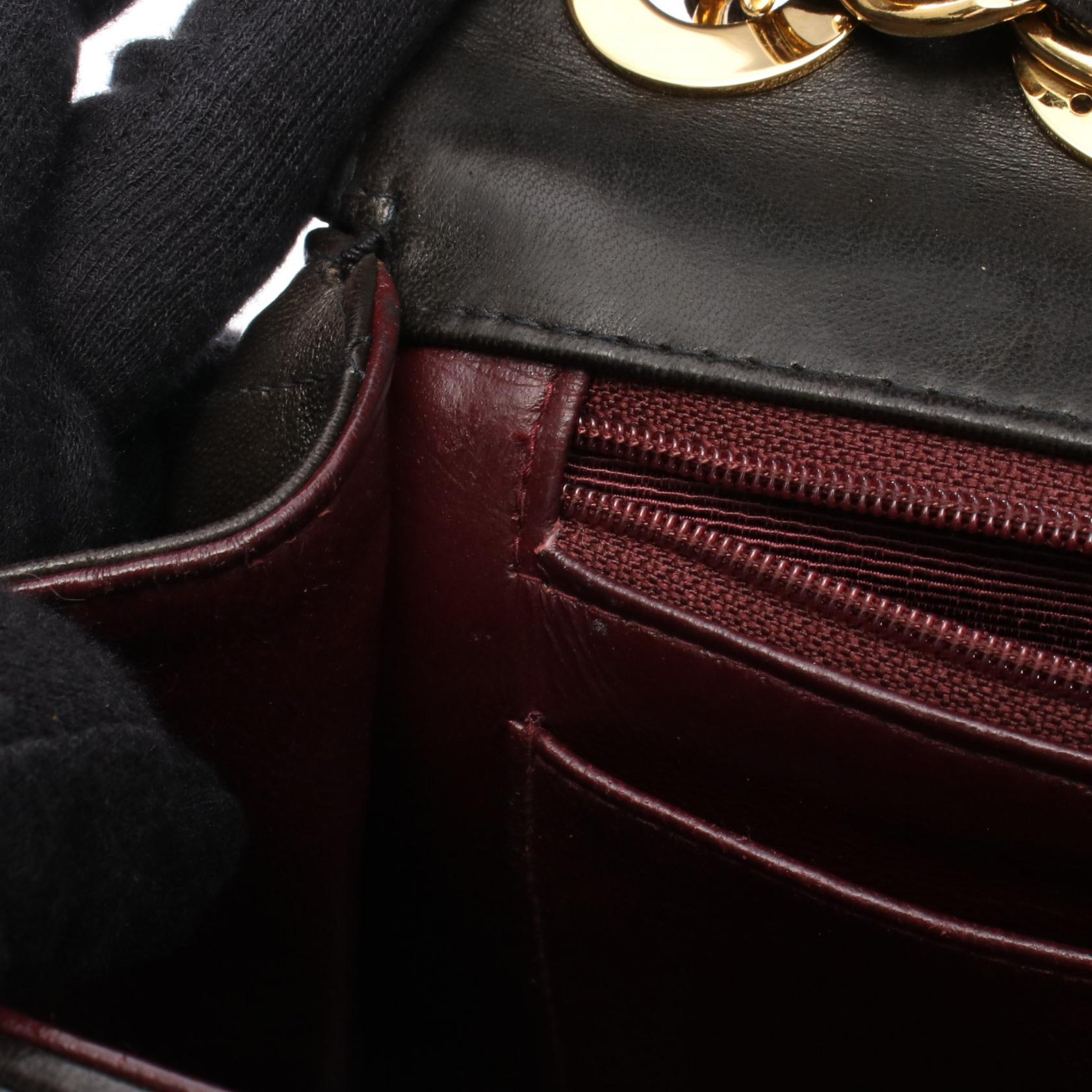 デカマトラッセ 30 シングルフラップ Wチェーンショルダーバッグ ラムスキン ブラック ゴールド金具 シャネル バッグ CHANEL