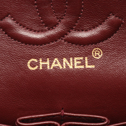 マトラッセ Wフラップ Wチェーンショルダーバッグ ラムスキン ブラック ゴールド金具 シャネル バッグ CHANEL