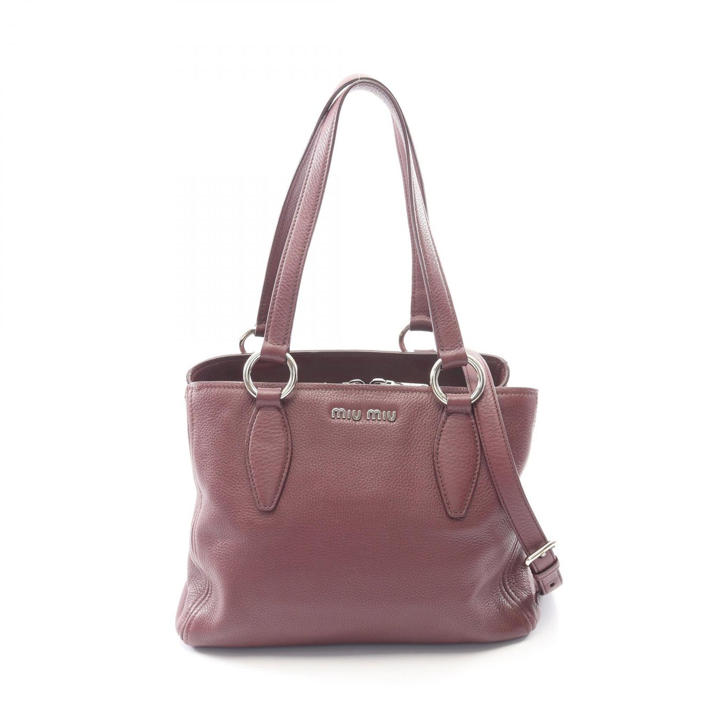 VITTELO PHENIX 2WAY ショルダーバッグ トートバッグ レザー ボルドー ミュウミュウ バッグ miu miu