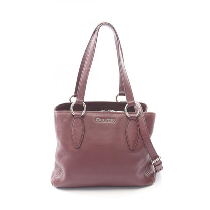 VITTELO PHENIX 2WAY ショルダーバッグ トートバッグ レザー ボルドー ミュウミュウ バッグ miu miu