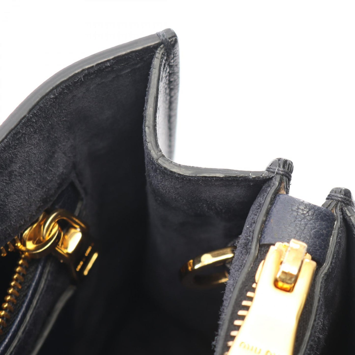MADRAS マドラス 2WAY ハンドバッグ レザー ネイビー ミュウミュウ バッグ miu miu