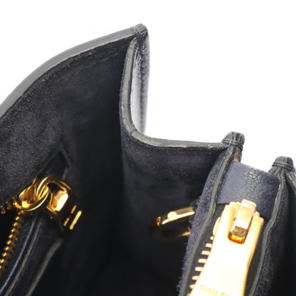 MADRAS マドラス 2WAY ハンドバッグ レザー ネイビー ミュウミュウ バッグ miu miu