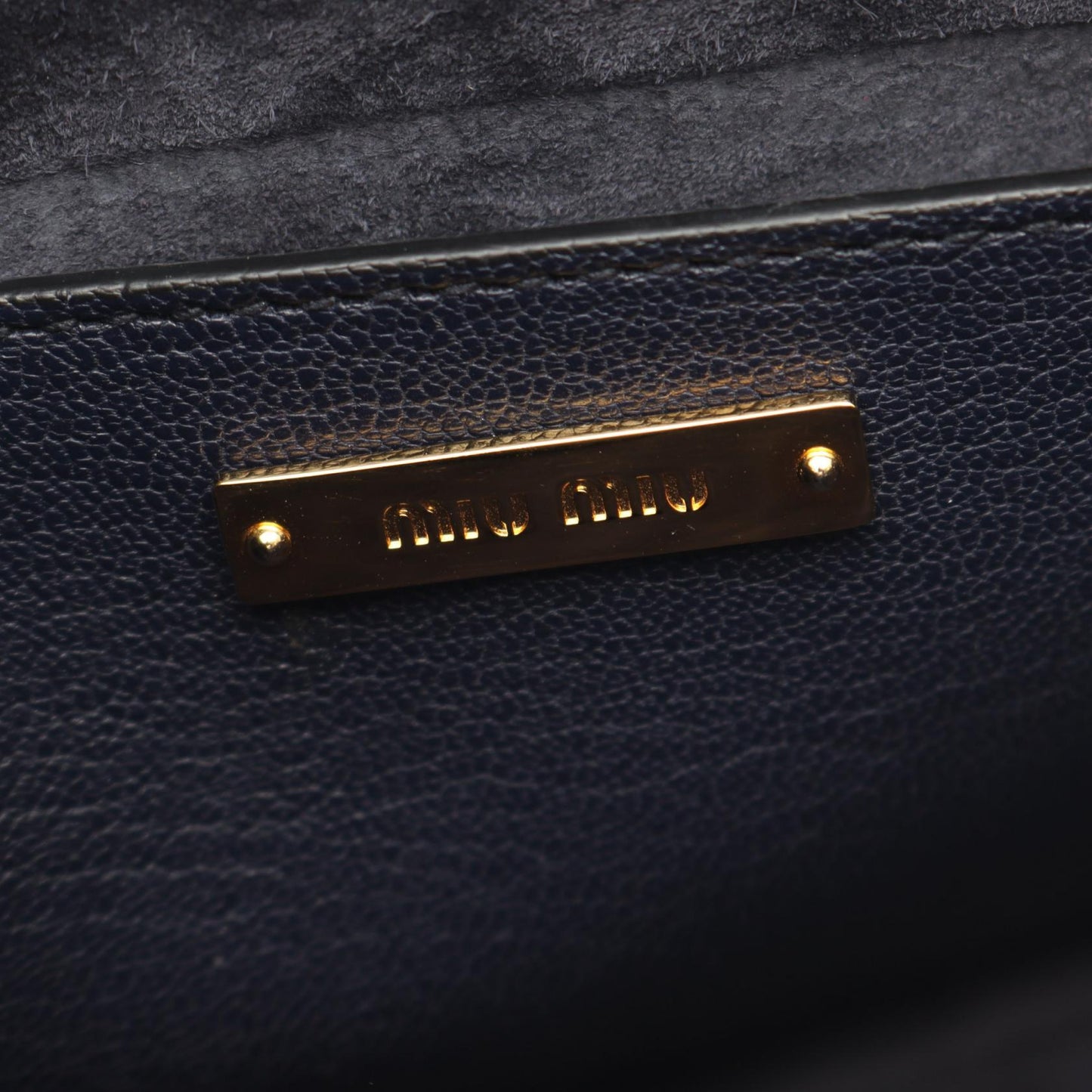 MADRAS マドラス 2WAY ハンドバッグ レザー ネイビー ミュウミュウ バッグ miu miu