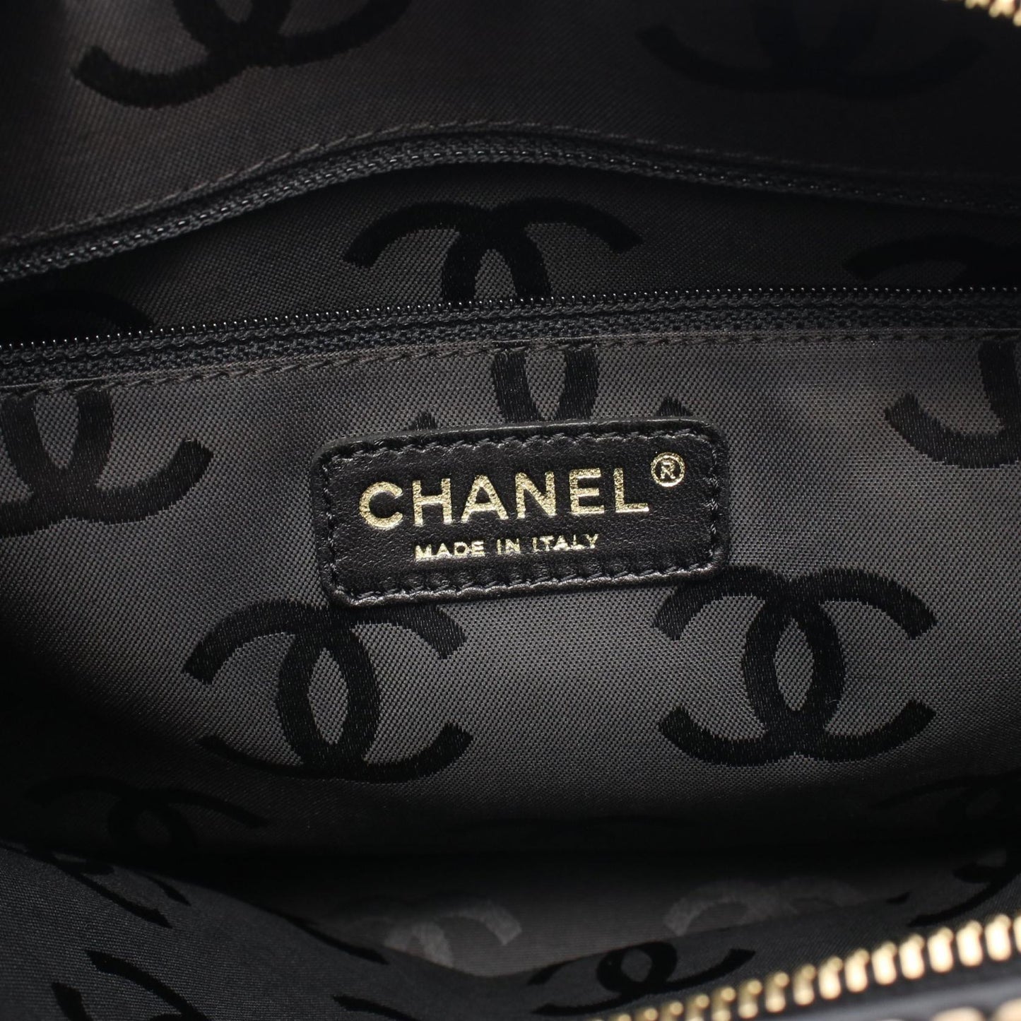 ワイルドステッチ ハンドバッグ レザー ブラック ゴールド金具 シャネル バッグ CHANEL