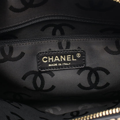ワイルドステッチ ハンドバッグ レザー ブラック ゴールド金具 シャネル バッグ CHANEL