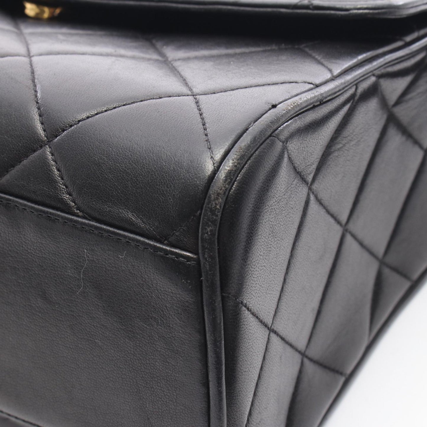 マトラッセ ショルダーバッグ ショルダーバッグ ラムスキン ブラック ゴールド金具 シャネル バッグ CHANEL
