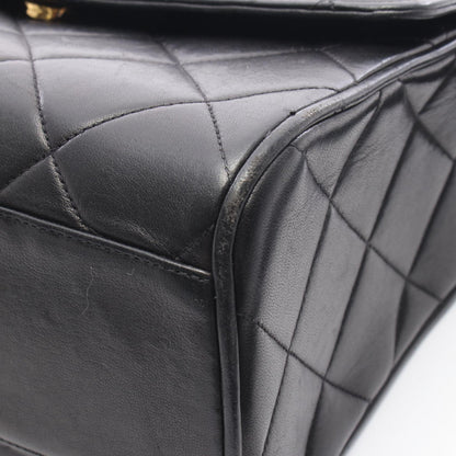 マトラッセ ショルダーバッグ ショルダーバッグ ラムスキン ブラック ゴールド金具 シャネル バッグ CHANEL