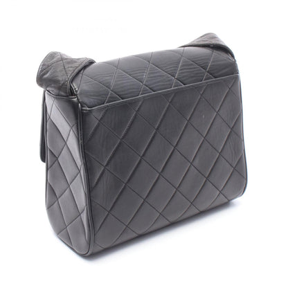 マトラッセ ショルダーバッグ ショルダーバッグ ラムスキン ブラック ゴールド金具 シャネル バッグ CHANEL