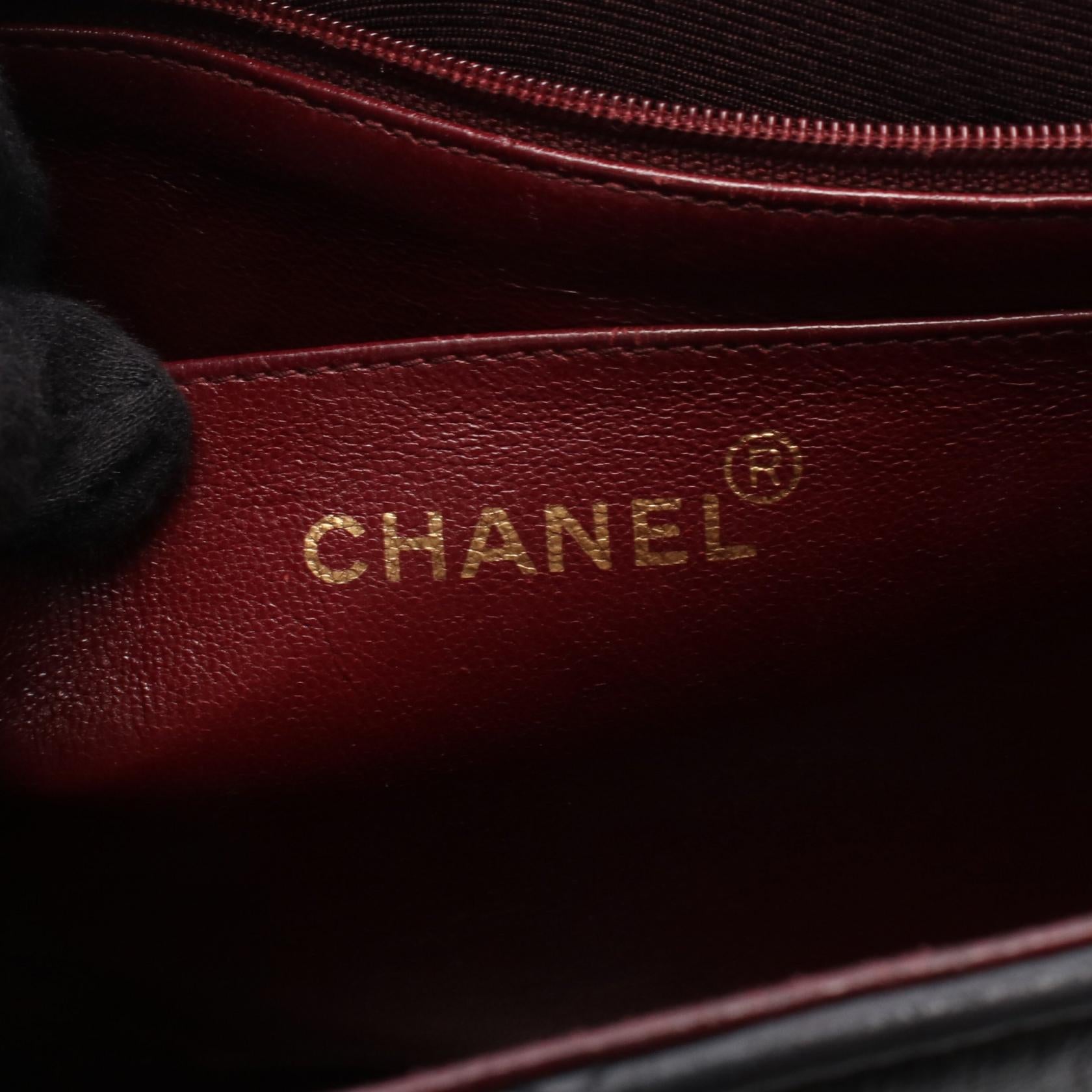 マトラッセ ショルダーバッグ ショルダーバッグ ラムスキン ブラック ゴールド金具 シャネル バッグ CHANEL