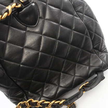 マトラッセ バックパック リュックサック ラムスキン ブラック ゴールド金具 シャネル バッグ CHANEL