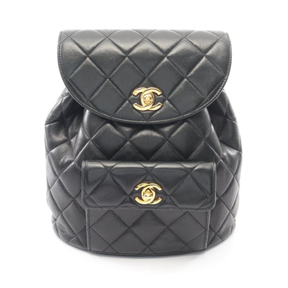 マトラッセ バックパック リュックサック ラムスキン ブラック ゴールド金具 シャネル バッグ CHANEL