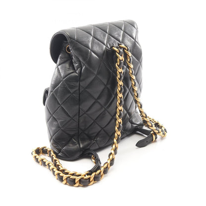 マトラッセ バックパック リュックサック ラムスキン ブラック ゴールド金具 シャネル バッグ CHANEL