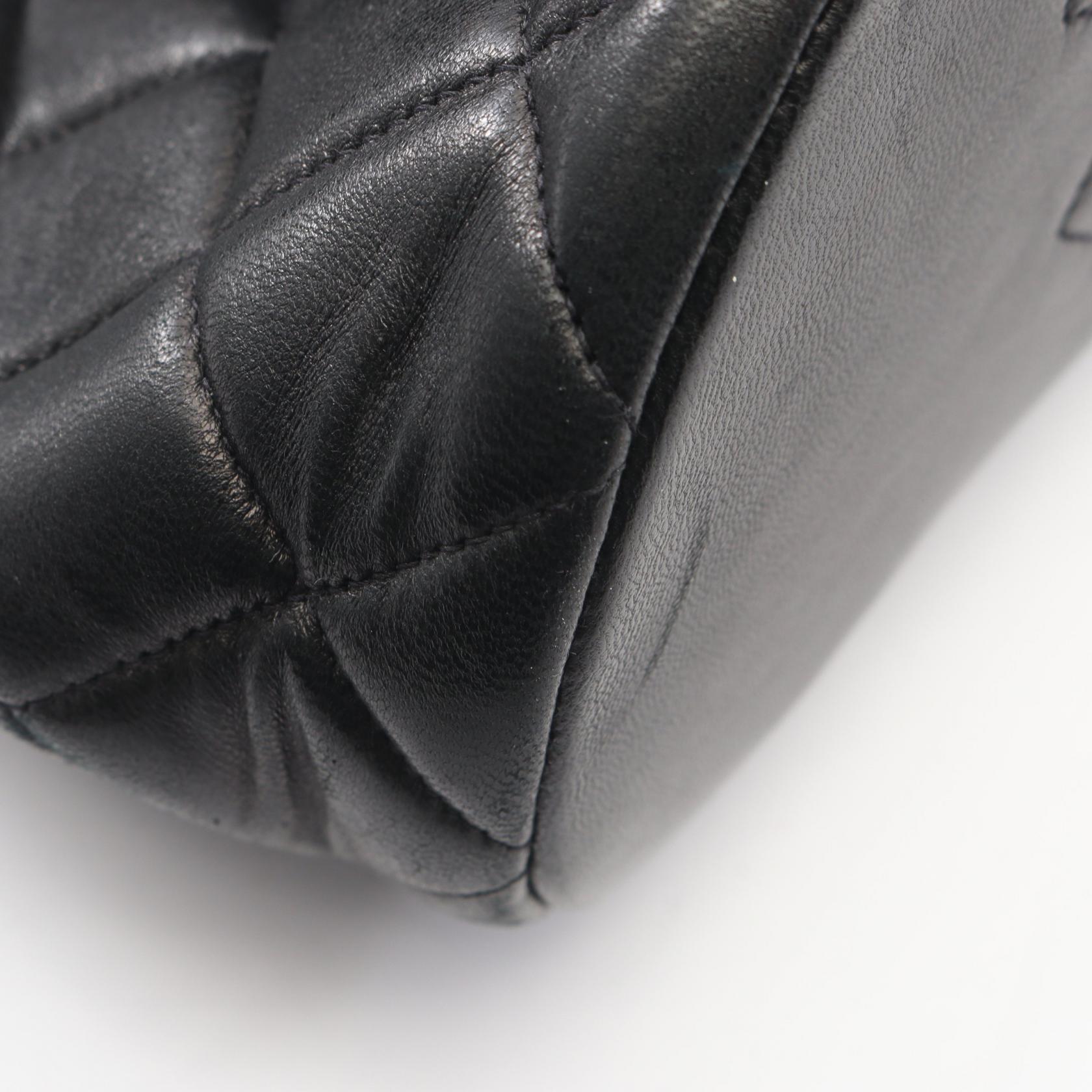 マトラッセ バックパック リュックサック ラムスキン ブラック ゴールド金具 シャネル バッグ CHANEL