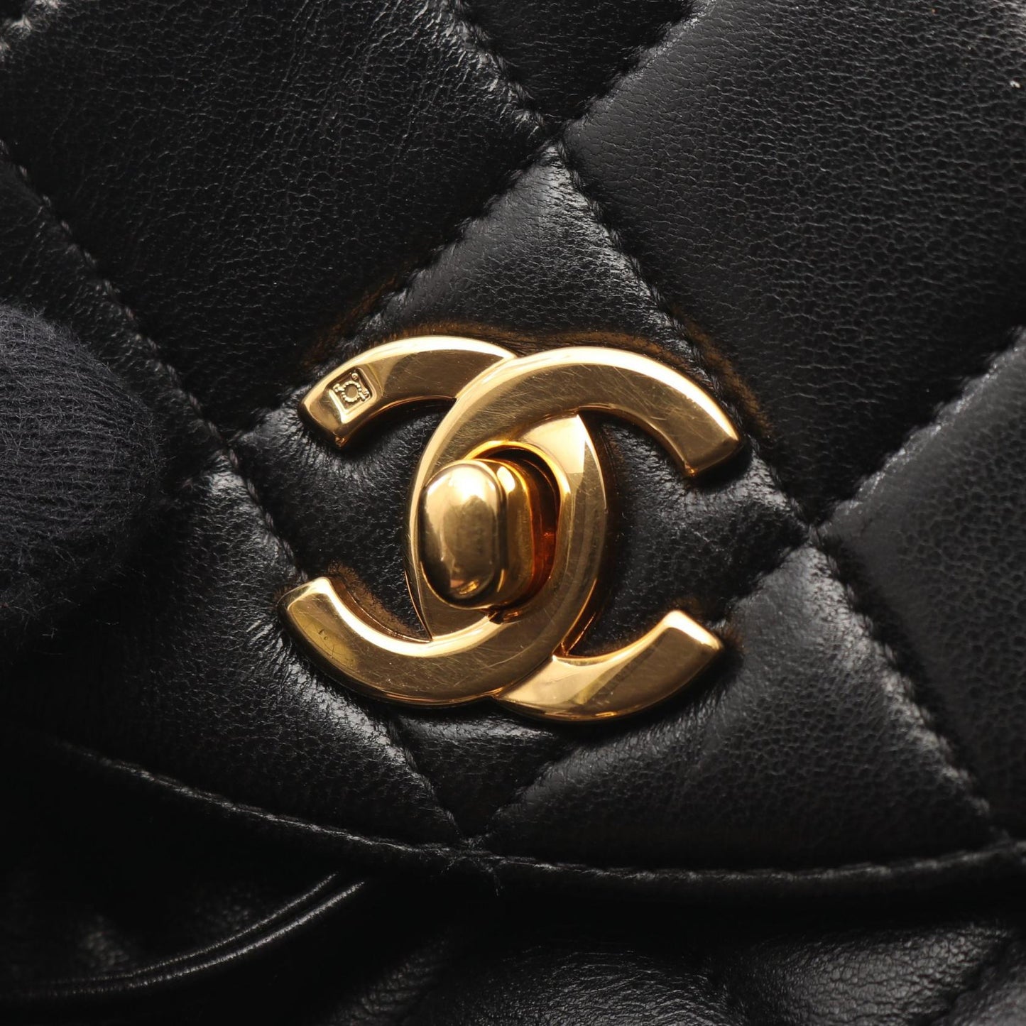 マトラッセ バックパック リュックサック ラムスキン ブラック ゴールド金具 シャネル バッグ CHANEL